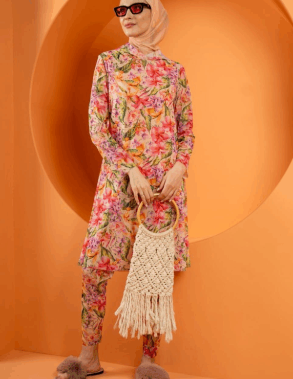 CLASSİC FLOWER TESETTÜR MAYO TAKIM