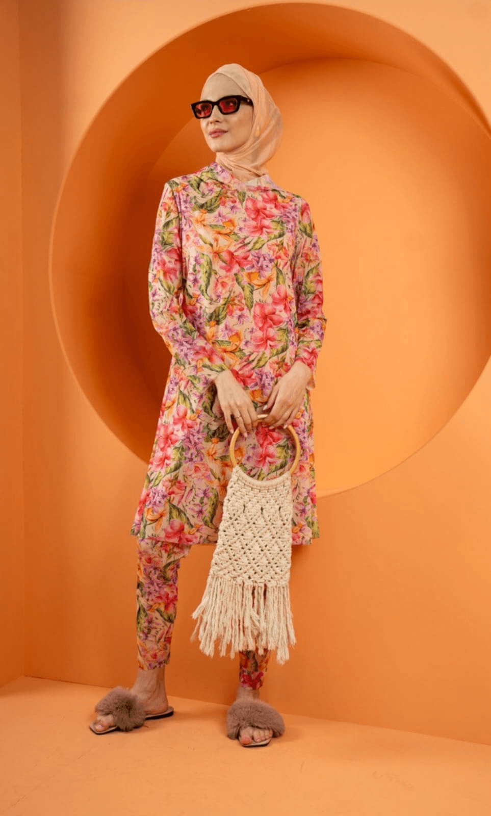 CLASSİC FLOWER TESETTÜR MAYO TAKIM