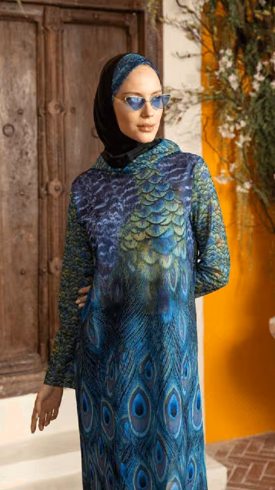 Classic Peacock Tesettür Mayo Takımı