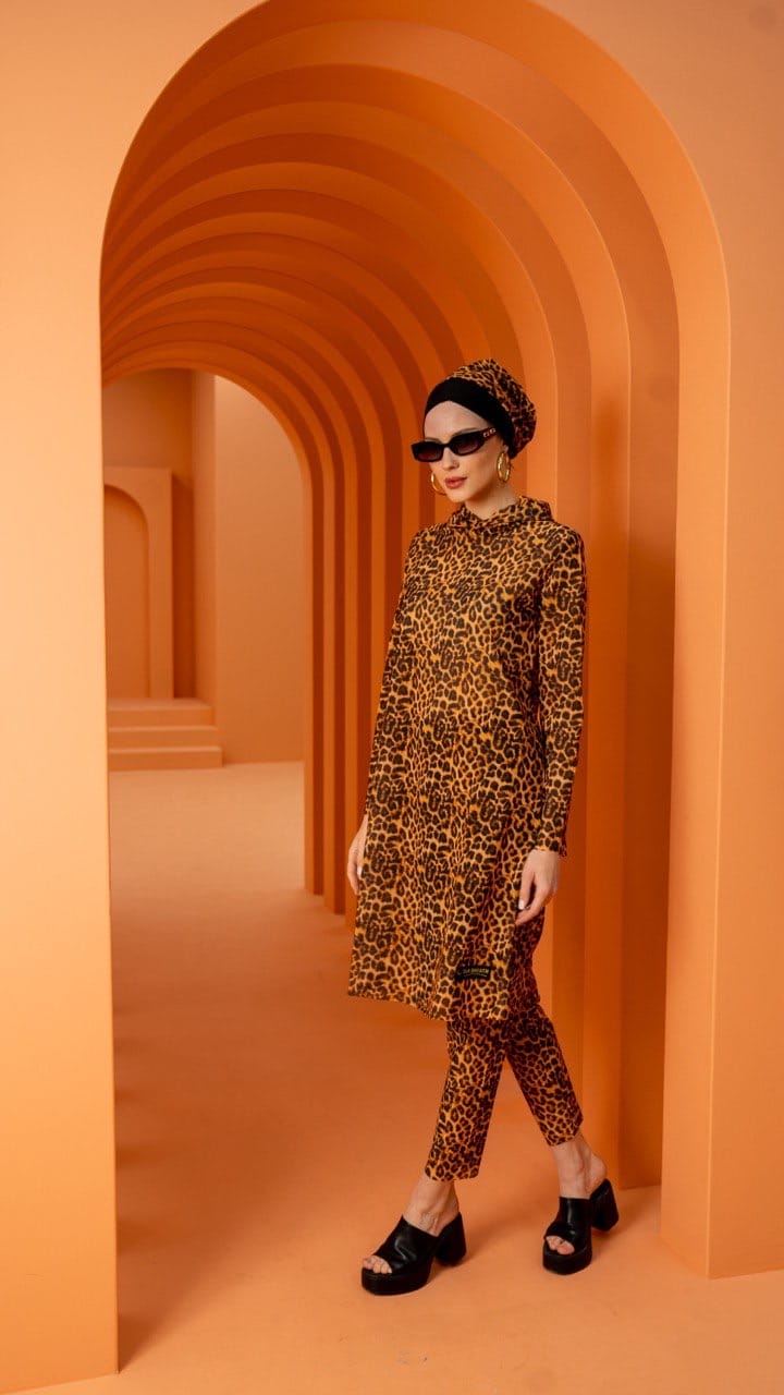 CLASSIC LEOPARD TESETTÜR MAYO TAKIM